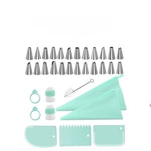 Ensemble de décoration de cupcakes réutilisable de 34 pièces, comprenant des embouts de pâtisserie en acier inoxydable et des embouts floraux pour l'art culinaire - Product Image 3