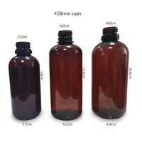 Bouteille de sirop contre la toux en plastique Promethazine 8oz 250ml Bouteilles de médicaments vides en PET ambré