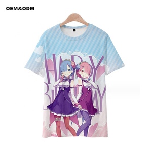 Camiseta con estampado digital de <span class=keywords><strong>One</strong></span> <span class=keywords><strong>Piece</strong></span> Luffy <span class=keywords><strong>Anime</strong></span> para niños, de algodón 100% tela tejida, diseño de sublimación 3D - Product Image 2