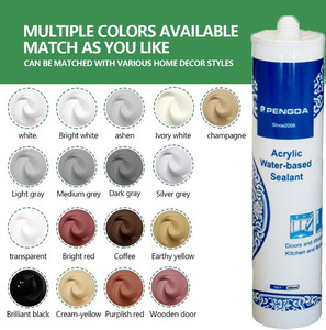 Mastic silicone acrylique transparent OEM, prix de gros, mélange acrylique, mastic silicone - Product Image 3