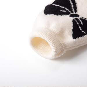 Cardigan en tricot à manches longues pour fille, col rond, décontracté, en laine, hiver/automne, imprimé, broderie décorative - Product Image 4