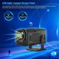 Projecteur LCD portable HY320mini Mini Android 11 1080P avec batterie intégrée 3D WIFI6/2.4G/5G/BT5.0 Version AV1