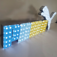 Enseigne électronique LED cristal 3D personnalisée Lettre néon illuminée en acrylique Magasins de plein air Parcs Hôpitaux Fabriqués en métal PVC
