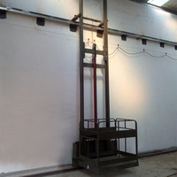 Monte-charge hydraulique à rails, élévateur de marchandises à rails, élévateur vertical de matériaux pour entrepôt et usine