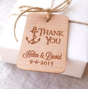 Carte d'anniversaire de <span class=keywords><strong>mariage</strong></span> en <span class=keywords><strong>bois</strong></span> lettre d'invitation, carton de remerciement rustique - Product Image 1