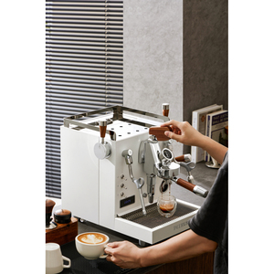 Nouveau Style Commercial Professionnel Cafetera <span class=keywords><strong>Pub</strong></span> Semi Automatique Lait Moussant Cafetière Machine Espresso - Product Image 3