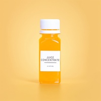 Vente chaude 2oz 60ml clair Slastic Shots carré français Mini bouteille avec bouchon à vis en plastique pour bouteilles rechargeables de boisson de jus