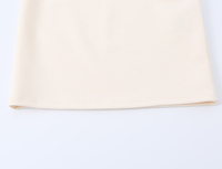 Robe courte décontractée de couleur beige à bretelles spaghetti pour femmes