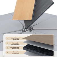 Panneaux muraux en placage de bois cristal de carbone à installation rapide, protection intégrée pour les halls d'hôtels, les immeubles de bureaux - Résistants aux chocs