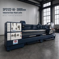 Tour universel à tête de commande SP2122/C6266, entre centres 3000 mm, avec alésage de broche 105 mm, pour usinage intensif en atelier