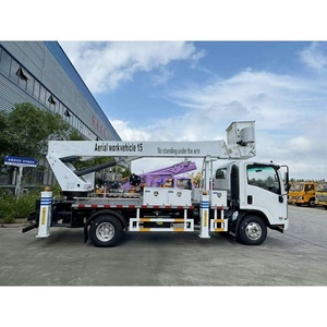 Camión con Plataforma Aérea Telescópica Isuzu 600P de 21 m con Cabina de Doble Fila y Cesta Aislada - Product Image 5