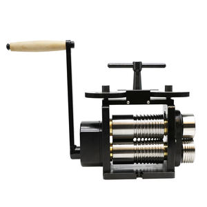 Tasanol TS-R6F 130x65mm Vollflache Manuelle Stahl-Walzmaschine Schmuckherstellungswerkzeug Metall-Handwalzwerk - Product Image 3