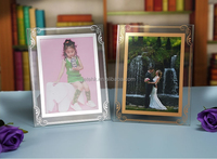 Cadre photo en verre cristal 5 6 7 8 10 pouces A4 A5 pour table ou mur