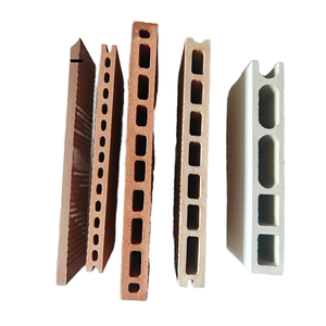 Paneles de Pared Cortina WPC, Material de Construcción Exterior Impermeable, Opciones de Color Marrón Claro y Blanco - Product Image 1