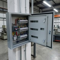 Armoire de distribution métallique monophasée CE pour extérieur, anti-corrosion, pour systèmes de réseau intelligent