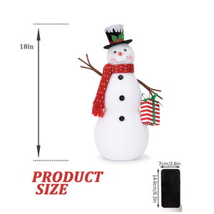 2025ของขวัญผงหิมะ lambswool <span class=keywords><strong>ตุ๊กตา</strong></span>หิมะสีขาวตุ๊กตาหิมะโพลีสไตรีนที่มีชีวิตชีวาสำหรับคริสต์มาสร้านค้าสนามบิน - Product Image 5