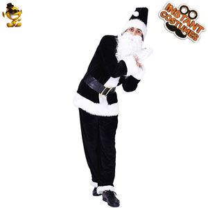 ชุดแฟนซีซา<span class=keywords><strong>น</strong></span><span class=keywords><strong>ต้า</strong></span>คลอสสีดำสำหรับผู้ชาย ชุดคอสเพลย์ปาร์ตี้คริสต์มาส ฮาโลวี<span class=keywords><strong>น</strong></span> สำหรับผู้ใหญ่ - Product Image 4