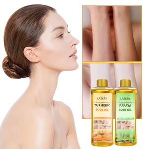 自社ブランド200ml美白オイルフェイス & ボディパパイヤオイルリペアライトニングモイスチャライザーにんじんウコンオイル - Product Image 4