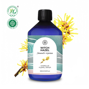 Hydrolat d'Hamamélis - Hydrolat pour la Peau du Visage - Eau Florale d'Hamamélis 100% Pure et Naturelle, Distillée à la Vapeur |   OEM 500mL - Product Image 1