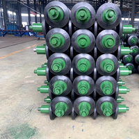 Ensemble de rouleaux de renvoi à gorge pour convoyeur à bande minier, pour la manutention de matériaux en vrac et le transport de charbon et de minerai, rouleau de convoyeur en acier double