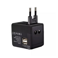 Cargador de Pared Plegable Universal con Doble USB PD y Adaptador Tipo-C, Enchufes EU/UK/AU/US para Teléfono Móvil, Laptop y Auriculares, para Viajes