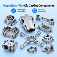 Pièces moulées sous pression en alliage de magnésium sur mesure, usinage CNC, composants métalliques de précision, service de fabrication OEM