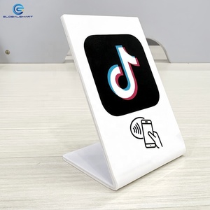 Support nfc imprimé personnalisé acrylique support NFC pour google review menu restaurant médias sociaux <span class=keywords><strong>facebook</strong></span> Instagram <span class=keywords><strong>Whatsapp</strong></span> - Product Image 2