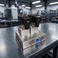 YANZTEK Connecteur DIN robuste, polyvalent, à deux lignes, à haut débit, en alliage modulaire, assemblages de régulateurs G1/2 pneumatiques