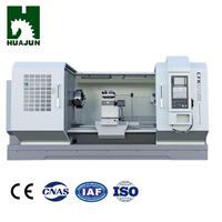 Tour CNC horizontal à banc plat de haute précision CFK61100Q pour usinage de métaux, longueur de pièce maximale 1500 mm, capacité 3000 kg