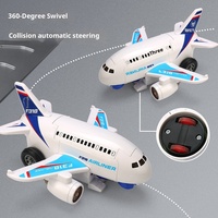 Robot musical omnidirectionnel électrique transformable, jouet pour bébés et enfants, modèle d'avion en plastique, stimulation sensorielle kinesthésique