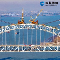 Jembatan Struktur Baja Modular Jembatan Truss Baja Pra-Rekayasa untuk Konstruksi Jalan