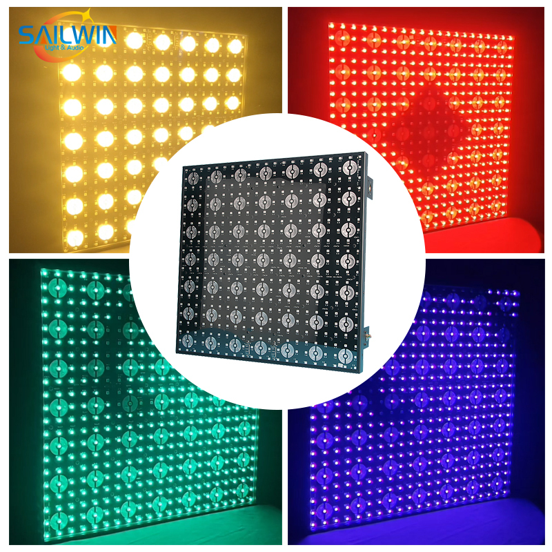 Premium Sailwin 7X7 RGBW Pixel Matrix Light 49 LEDs 3W DMX512 Control for DJ Club Home Disco Events