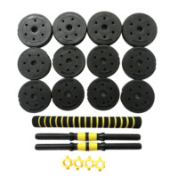 Vente en gros de poids réglables 10KG 20KG 30KG Ensemble d'haltères et d'haltères en ciment pour la protection de l'environnement