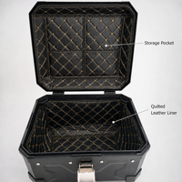 OEM ODM 45L PP Top Case Moto Étanche Coque Rigide Universel pour Livraison et Tourisme Support Logo Personnalisé Graphique
