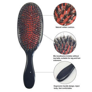 Customised Boar Bristle <strong>Brush</strong> for Curly Hair Detangling Hair Stylist air <strong>Brush</strong> While Sale Custom Girls Plain <strong>Smoothing</strong> Hairbrush - Product Image 2