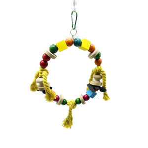 Papegaai Schommel Speelgoed Huisdier Vogelkooi Hangmat Opknoping Natuurlijk Hout Ladder Papegaai Kauw Houten Blokken Vogel Baars Voor Parkieten - Product Image 1