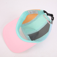 Casquette de camping 5 panneaux unie, non structurée, respirante, anti-UV pour enfants, garçons et filles, idéale pour les voyages et activités de plein air