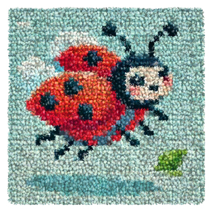 Kits de tapis au crochet pour adultes débutants, kit de fabrication de tapis au crochet de 11,8 pouces avec fils prédécoupés et toile codée - Product Image 3