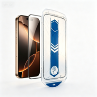 Accessoires pour téléphones mobiles : Protection d'écran en verre trempé HD transparent de 0,33 mm avec colle intégrale pour iPhone 17 18 Pro Max, application facile