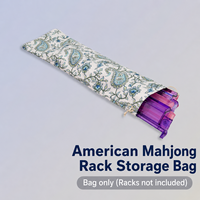 Safari Luxe Leopard Print Acrylic American Mahjong Racks 4-Piece Set with Custom OEM Gift Packaging