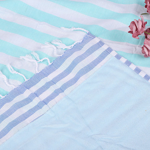 Turkish <b>Beach</b> <b>Towel</b> Striped Pure Cotton 90x180cm Breathable Rectangle For <b>Beach</b> Use - Product Image 2