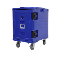 Boîte de transport alimentaire isotherme commerciale personnalisée, porte-bac GN avec roues pour équipement de restauration en gros