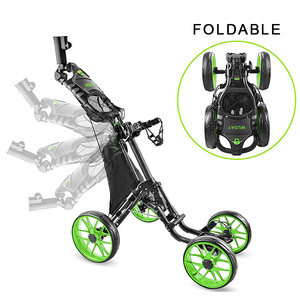 <span class=keywords><strong>Chariot</strong></span> de <span class=keywords><strong>Golf</strong></span> pliable à 4 roues avec porte-boisson et porte-parapluie - Product Image 3