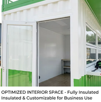 Café Conteneur Modulaire Préfabriqué Personnalisé Grande Vague, Design Moderne Respirant, Structure Acier Double Étage Modèle K04