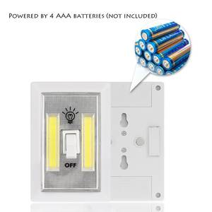 Applique murale LED commutable avec alimentation par batterie et commande par interrupteur pour l'éclairage nocturne des couloirs - Product Image 5