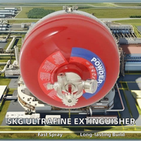 Système d'extinction d'incendie par pulvérisation 6/9/12 kg, extincteur à poudre sèche avec buses de pulvérisation