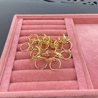 Bague ajustable personnalisée Qiuhan Hip Hop en plaqué or rose avec lettre, cadeau de mariage classique pour femme, 1 pièce/sac OPP, zircon, cuivre