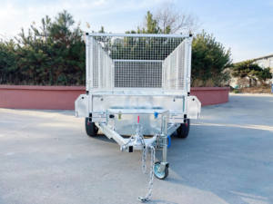 12*6 pieds ventes directes d'usine pratique Double essieu pieds galvanisé à chaud hydraulique remorque à <span class=keywords><strong>benne</strong></span> basculante - Product Image 6