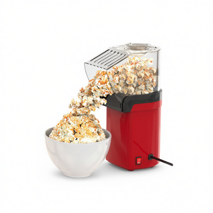 Máquina de palomitas de maíz de aire caliente de 1200W, 8 tazas, roja, mini, para uso doméstico con protección contra sobrecalentamiento - Product Image 1