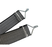 Sangle de canapé élastique en polypropylène personnalisée 5cm Ceinture élastique noire avec crochet en métal pour ZHSWH-01 d'accessoires de meubles de chaise